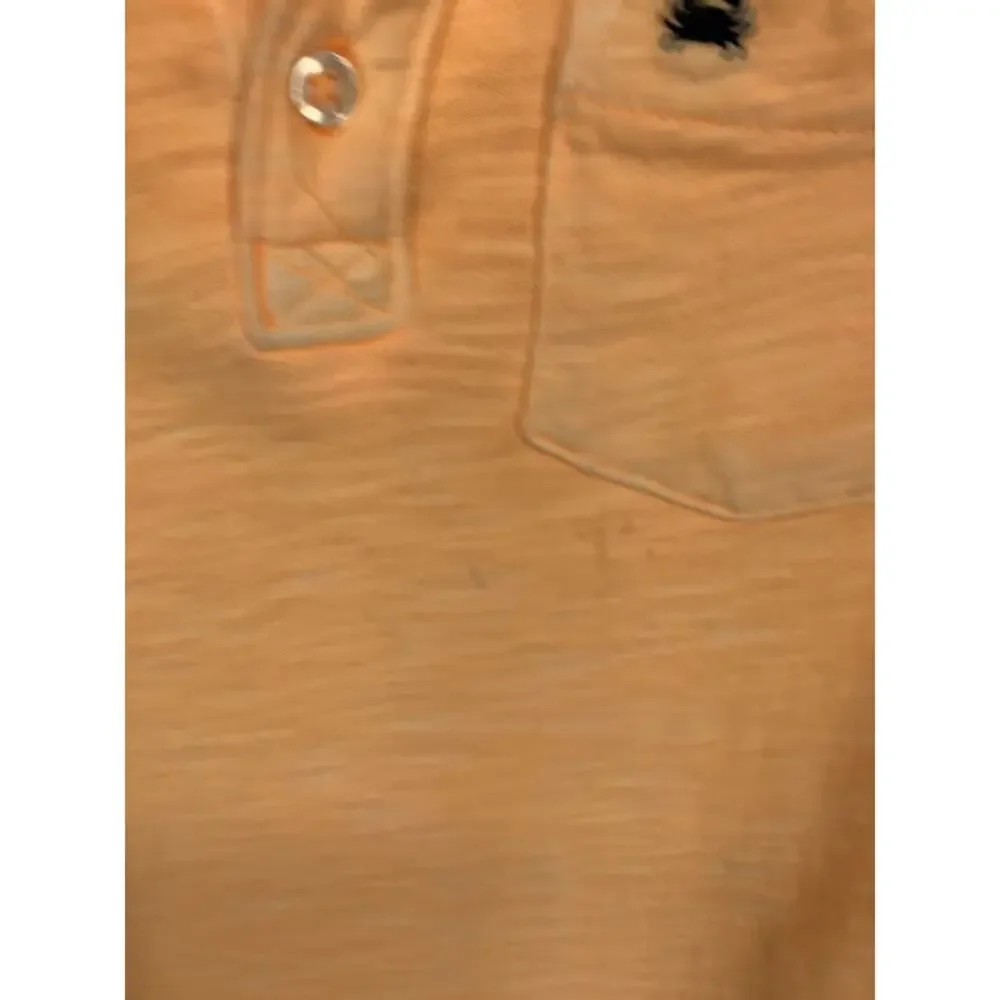 Carters Boy's Peach Orange Short Sleeve Polo Shirt Kids Youth Size 6
